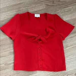 Sézane Eloine Shirt – Red – Effortless Parisian Classic ❤️